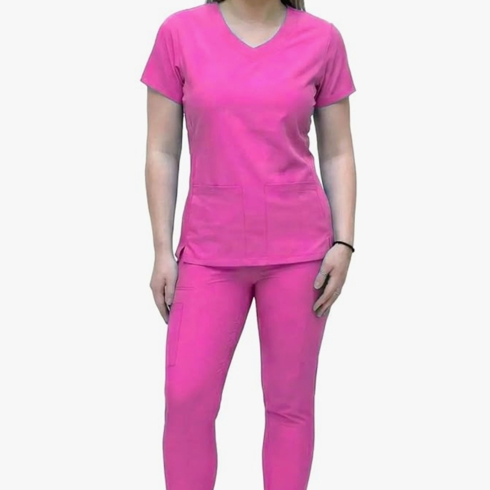 NWOT Angie's Uniform Yogaflex Scrub Set